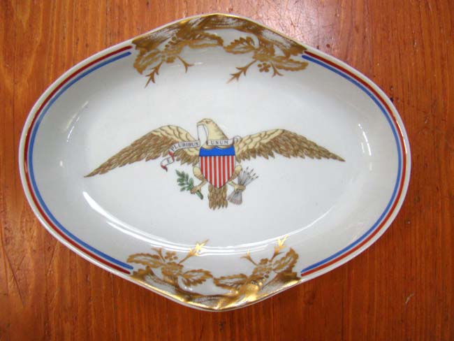 A Chinese Export 'style' American eagle dish by Mottahedeh
